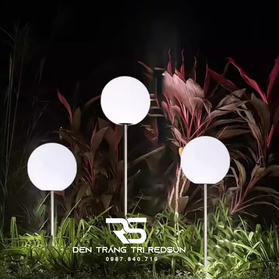 Đèn Sân Vườn Cảnh Quan Ngoài Trời Hình Cầu Trang Trí Resort, Nhà Hàng, Công Viên DSV-002