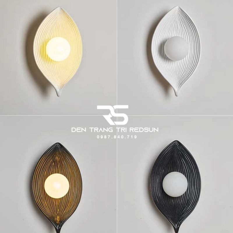 Đèn Tường Hiện Đại Hình Lá Trang Trí Phòng Khách, Phòng Ngủ Phong Cách Bắc Âu DT-1041