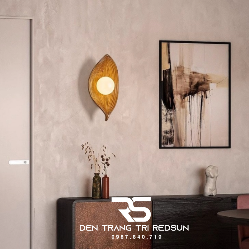 Đèn Tường Hiện Đại Hình Lá Trang Trí Phòng Khách, Phòng Ngủ Phong Cách Bắc Âu DT-1041