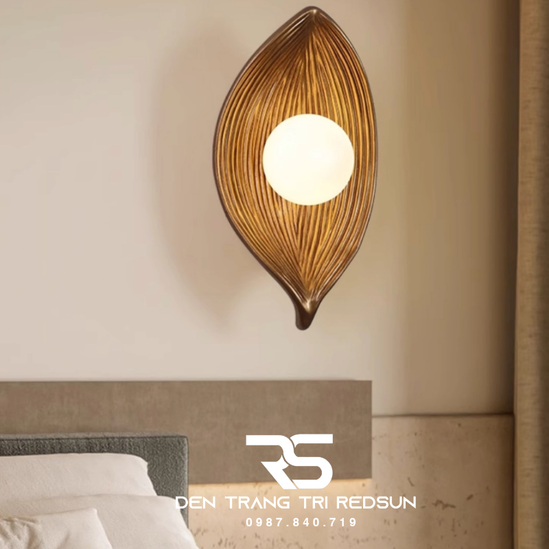 Đèn Tường Hiện Đại Hình Lá Trang Trí Phòng Khách, Phòng Ngủ Phong Cách Bắc Âu DT-1041