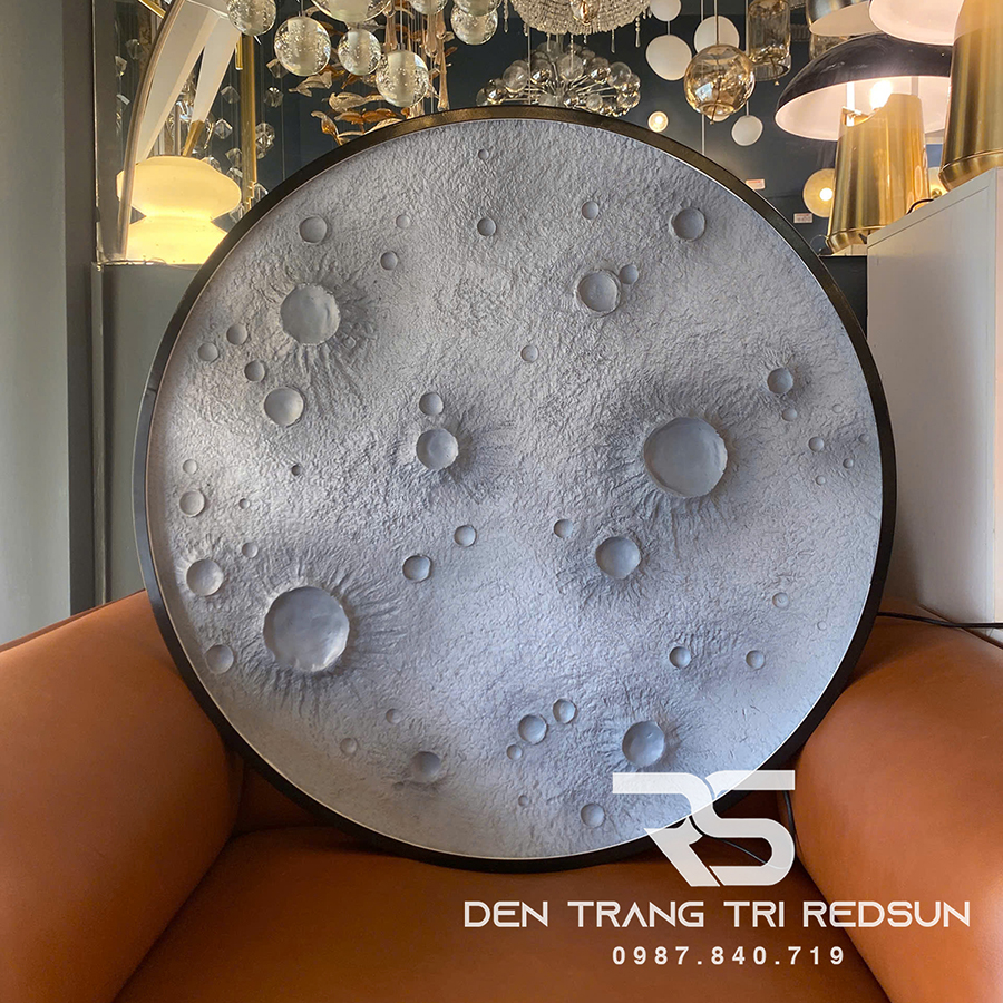 Đèn Tường Trang Trí Phòng Khách, Phòng Ngủ, Cầu Thang Phong Cách Bắc Âu Mặt Trăng 3D DT-131
