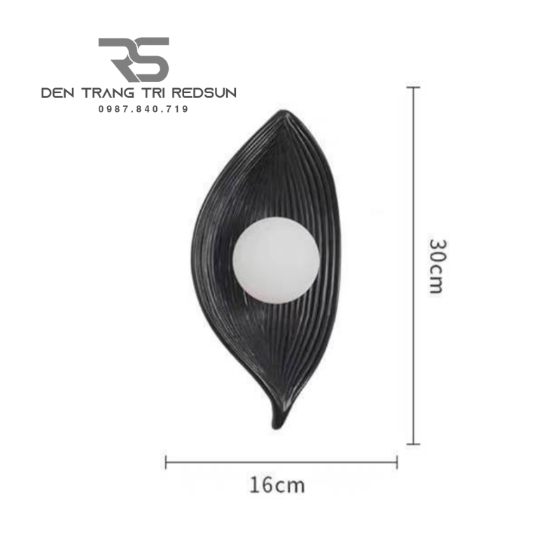 Đèn Tường Hiện Đại Hình Lá Trang Trí Phòng Khách, Phòng Ngủ Phong Cách Bắc Âu DT-1041