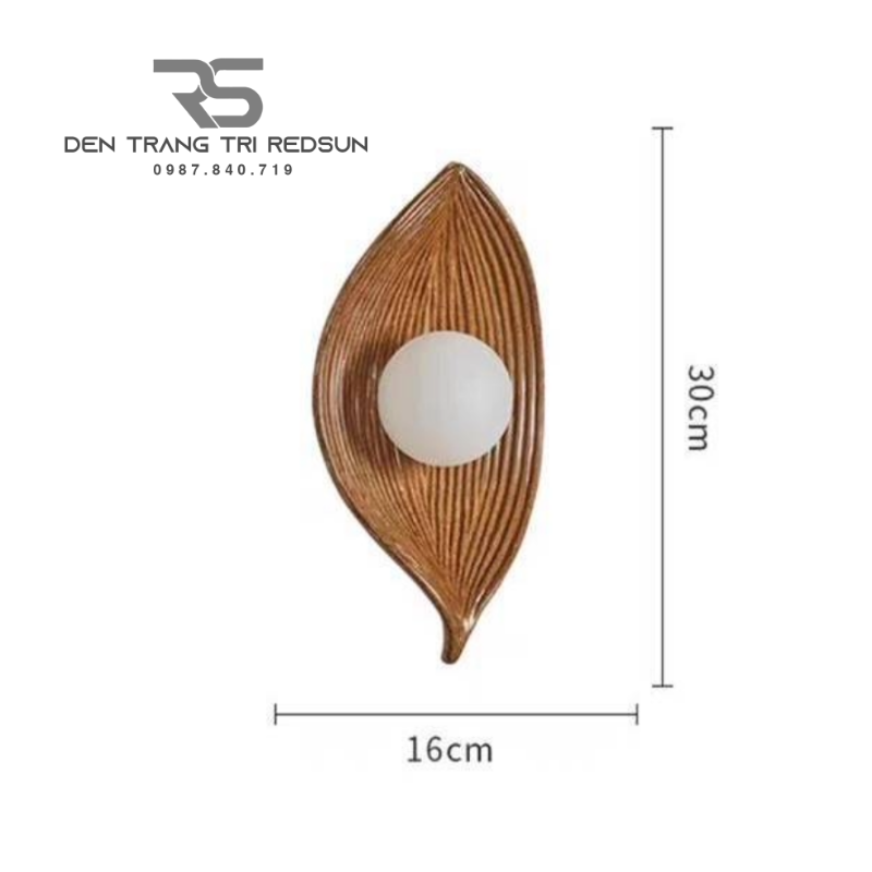 Đèn Tường Hiện Đại Hình Lá Trang Trí Phòng Khách, Phòng Ngủ Phong Cách Bắc Âu DT-1041