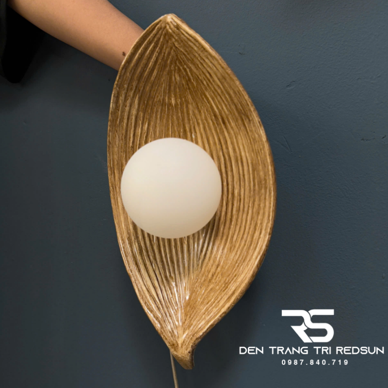 Đèn Tường Hiện Đại Hình Lá Trang Trí Phòng Khách, Phòng Ngủ Phong Cách Bắc Âu DT-1041