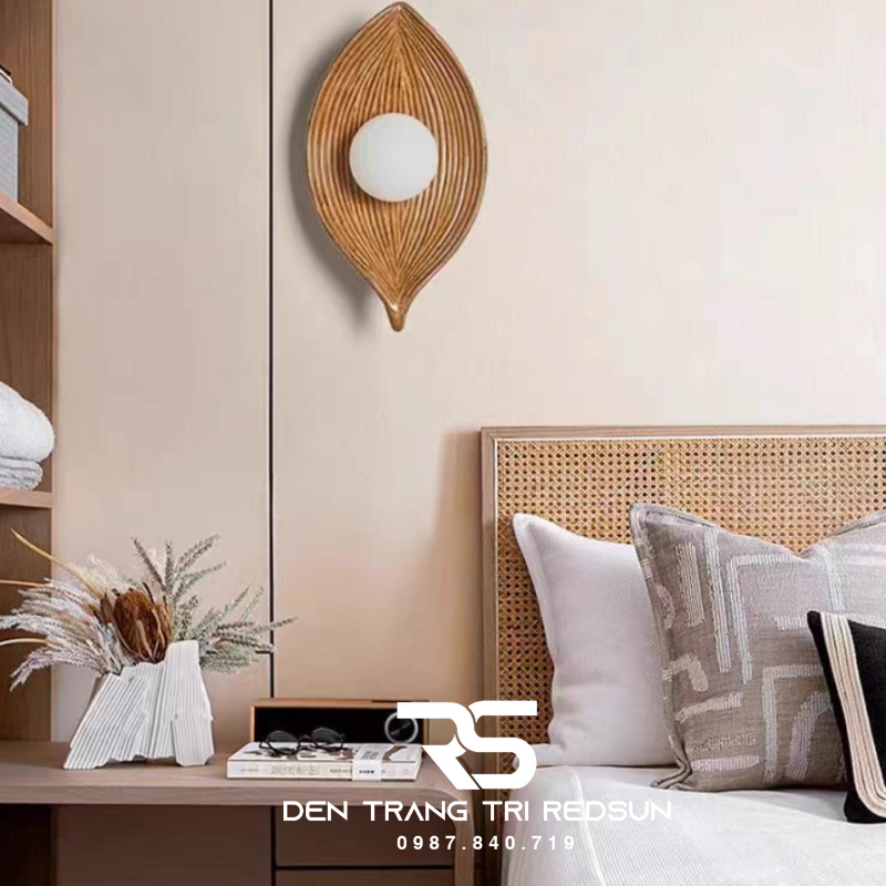 Đèn Tường Hiện Đại Hình Lá Trang Trí Phòng Khách, Phòng Ngủ Phong Cách Bắc Âu DT-1041