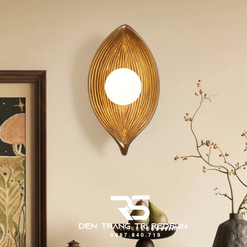 Đèn Tường Hiện Đại Hình Lá Trang Trí Phòng Khách, Phòng Ngủ Phong Cách Bắc Âu DT-1041