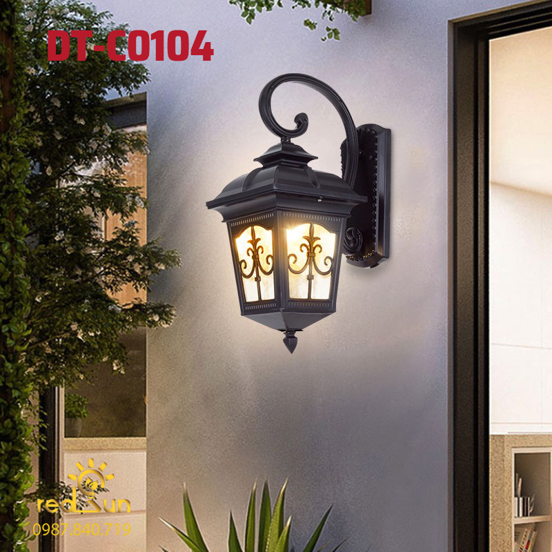 Đèn Tường Chùa Hợp Kim Lắp Ngoài Trời DT-C0104
