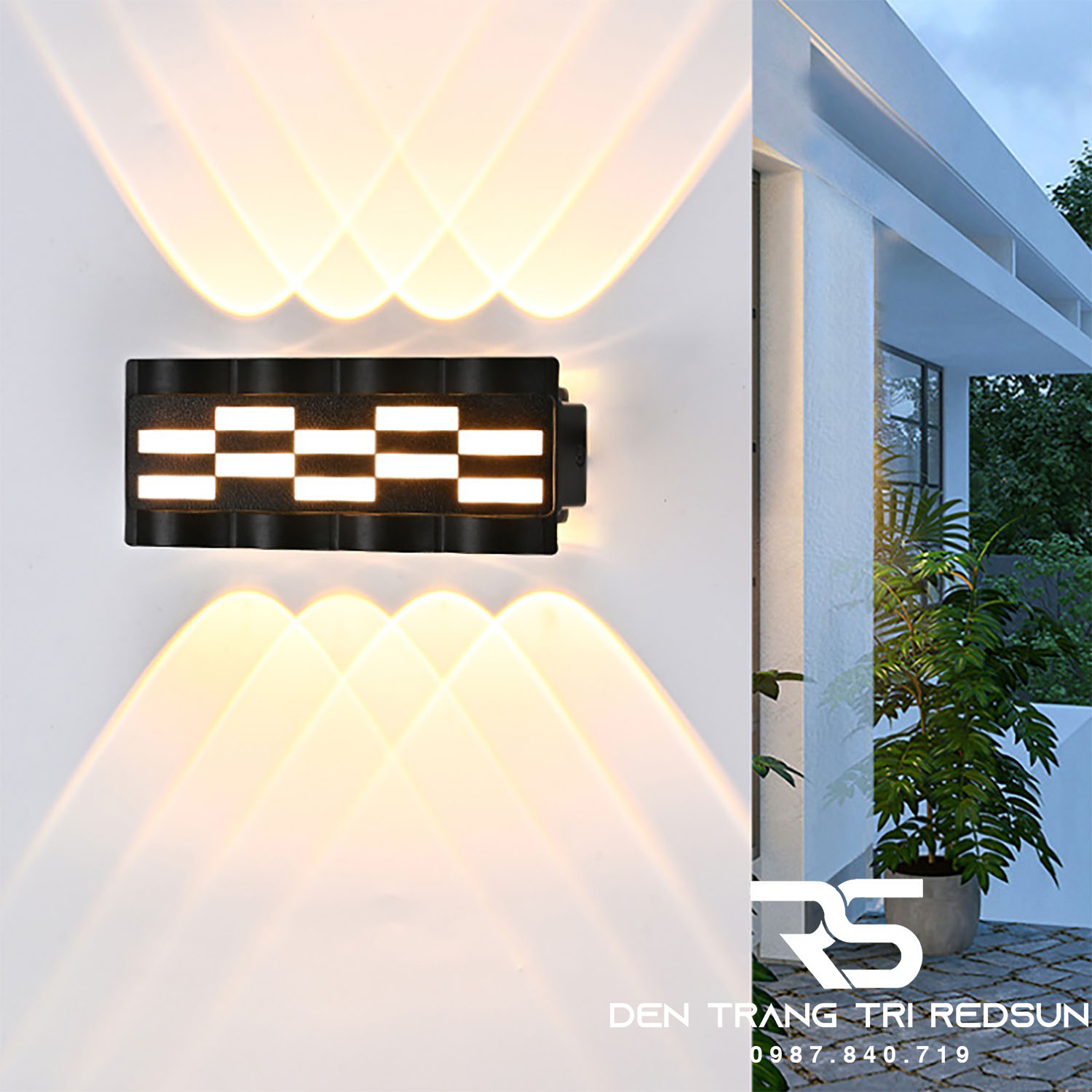 Đèn Led Tường Trang Trí Ngoài Trời, Phòng Khách, Phòng Ngủ, Cầu Thang Phong Cách Hiện Đại DT-C078/8