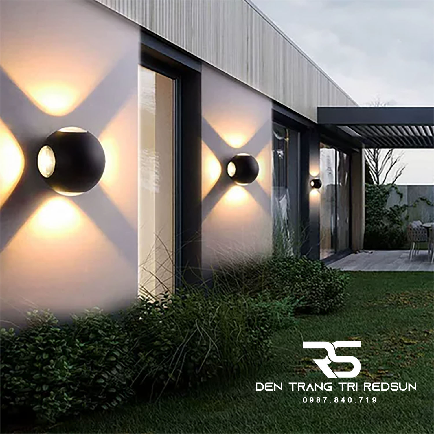 Đèn Led Tường Trang Trí Ngoài Trời, Phòng Khách, Phòng Ngủ, Cầu Thang Phong Cách Hiện Đại DT-C130