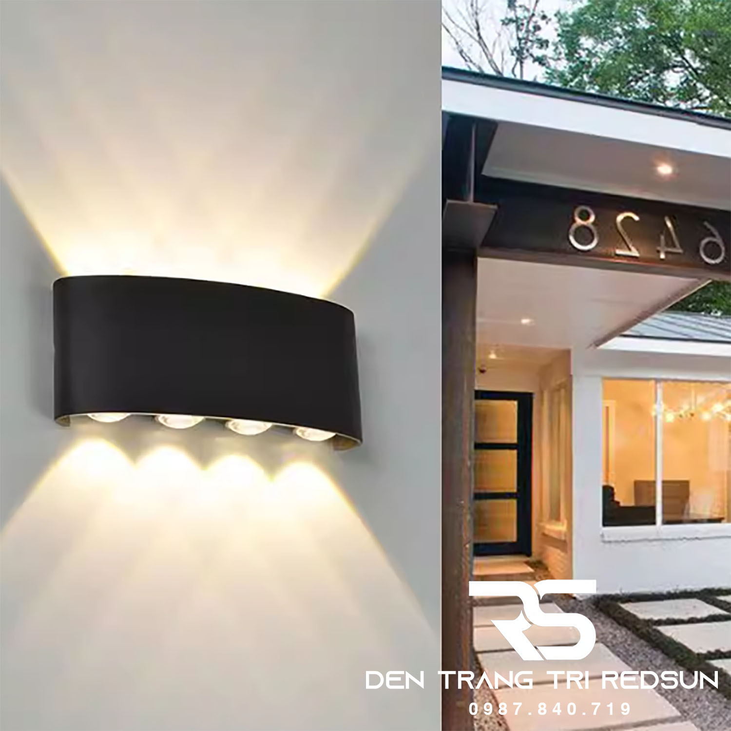 Đèn Led Tường Trang Trí Ngoài Trời, Phòng Khách, Phòng Ngủ, Cầu Thang Phong Cách Hiện Đại DT-C6017