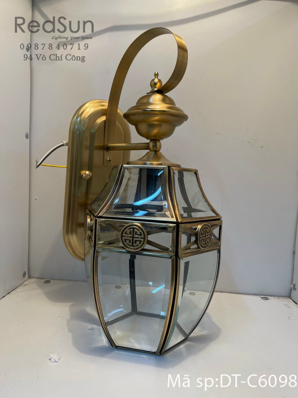 Đèn Tường Chùa Đồng Lắp Ngoài Trời DT-C0698