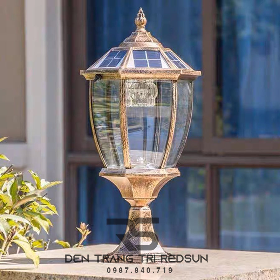 Đèn Trụ Cổng Chất Liệu Đồng DT-C8601