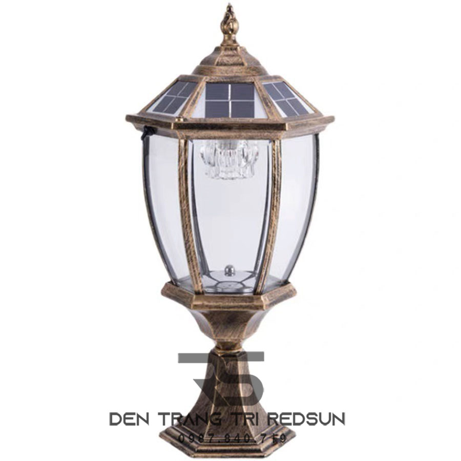 Đèn Trụ Cổng Chất Liệu Đồng DT-C8601
