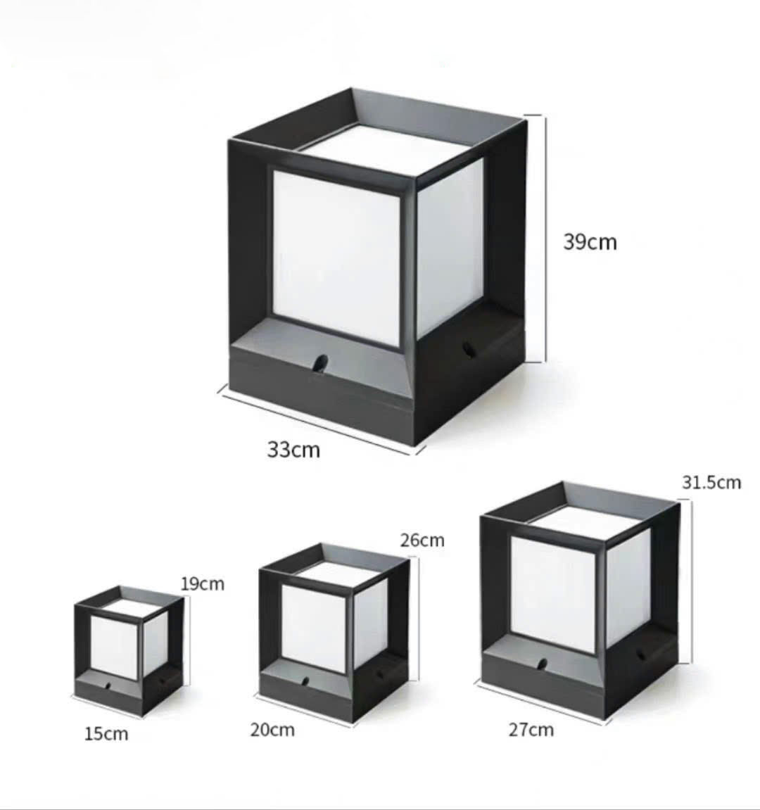 Đèn Trụ Cổng Chất Liệu Hợp Kim Lắp Ngoài Trời DT-C8620