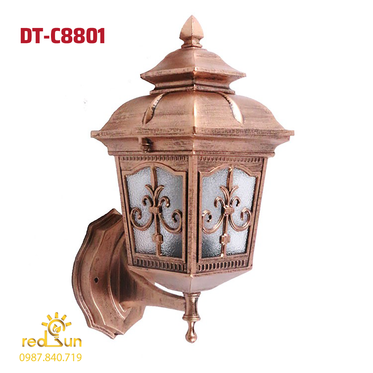 Đèn Tường Chùa Hợp Kim Lắp Ngoài Trời DT-C8801