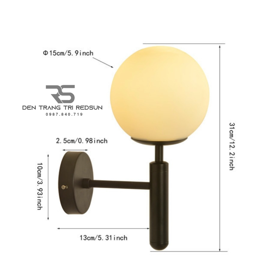 Đèn Tường Trang Trí Phòng Khách, Phòng Ngủ, Cầu Thang Phong Cách Bắc Âu DT-1742 (DT1150)