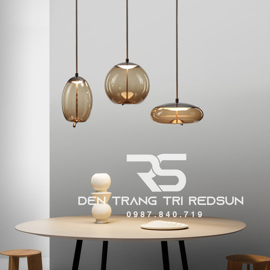 Đèn Thả Bàn Ăn Hiện Đại Bắc Âu Choá Thuỷ Tinh CDT-T034