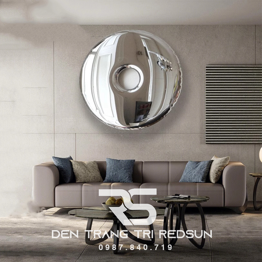 Gương Treo Tường Nghệ Thuật Trang Trí Phòng Khách, Phòng Ăn, Hành Lang Phong Cách Bắc Âu GDC-008