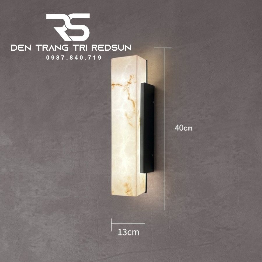 Đèn Tường Giả Đá Cẩm Thạch Trang Trí Ngoài Trời Nhà Hàng, Khách Sạn, Biệt Thự, Sân Vườn DTOD-006