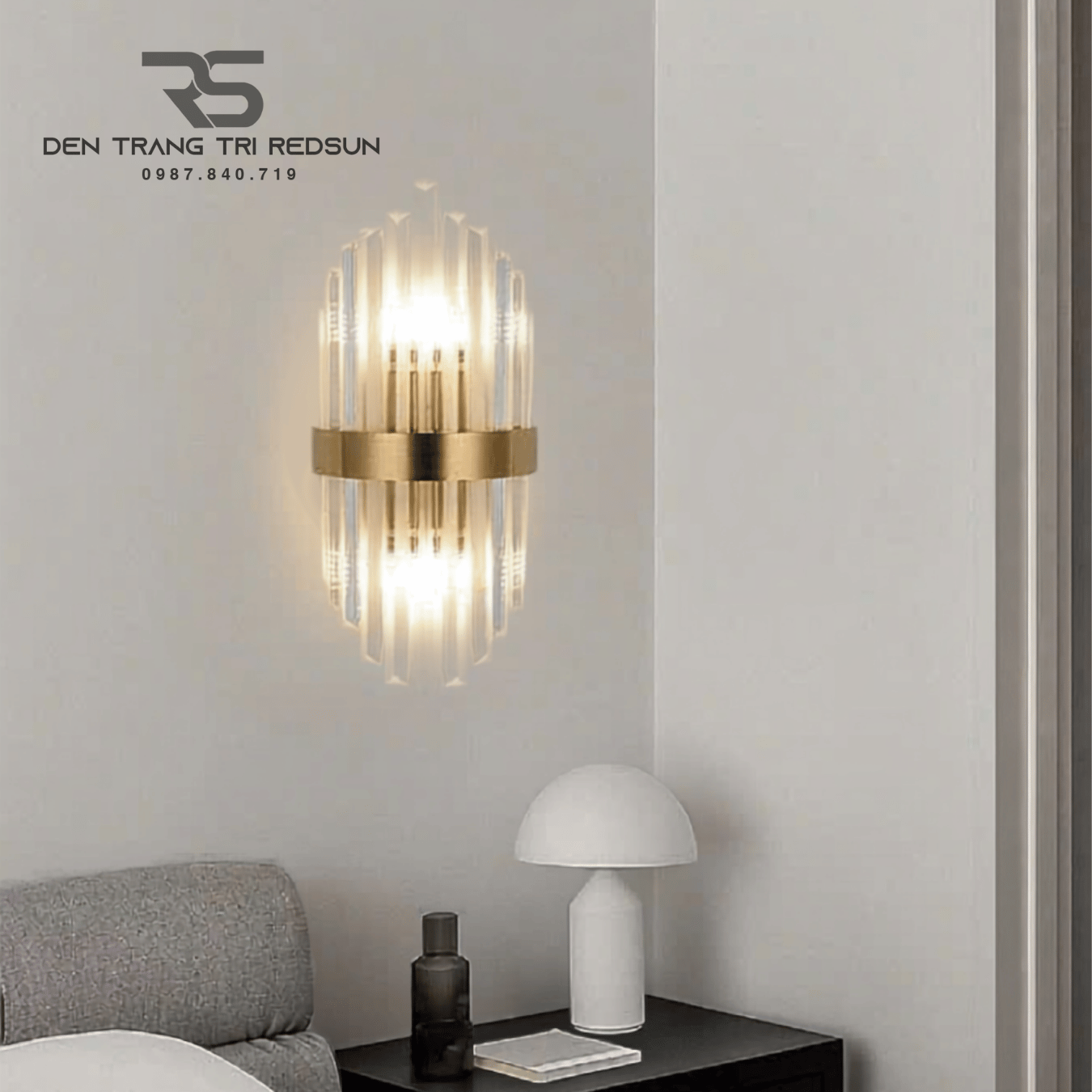 Đèn Tường Pha Lê Trang Trí Phòng Khách, Phòng Ngủ, Phòng Ăn Hiện Đại DT-C6717