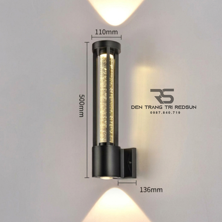 Đèn Tường Chống Nước Trang Trí Ngoài Trời Nhà Hàng, Khách Sạn, Biệt Thự, Sân Vườn DTOD-SW8003