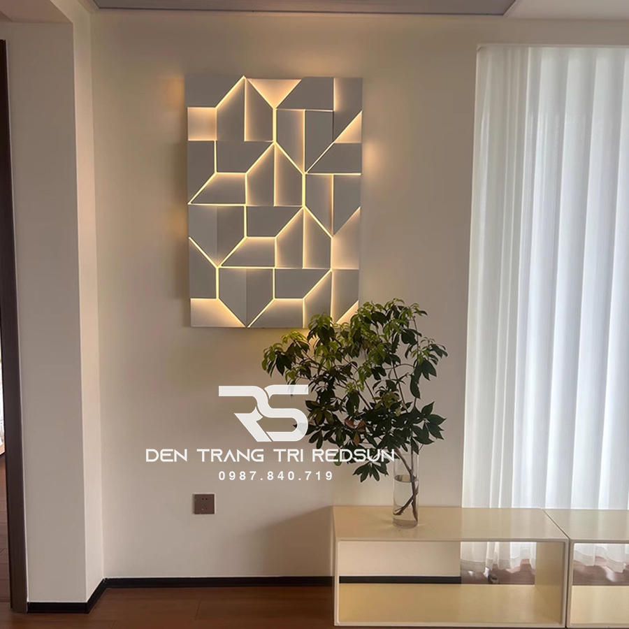 Tranh Đèn Treo Tường Nghệ Thuật Trang Trí Phòng Khách, Phòng Ngủ, Hành Lang Phong Cách Bắc Âu DDC-006