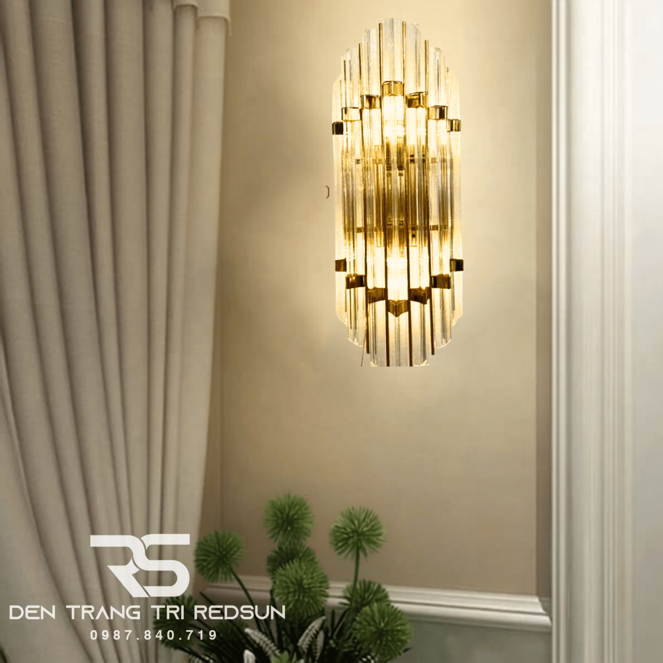 Đèn Tường Pha Lê Trang Trí Phòng Khách, Phòng Ngủ, Phòng Ăn Hiện Đại DT-C6625