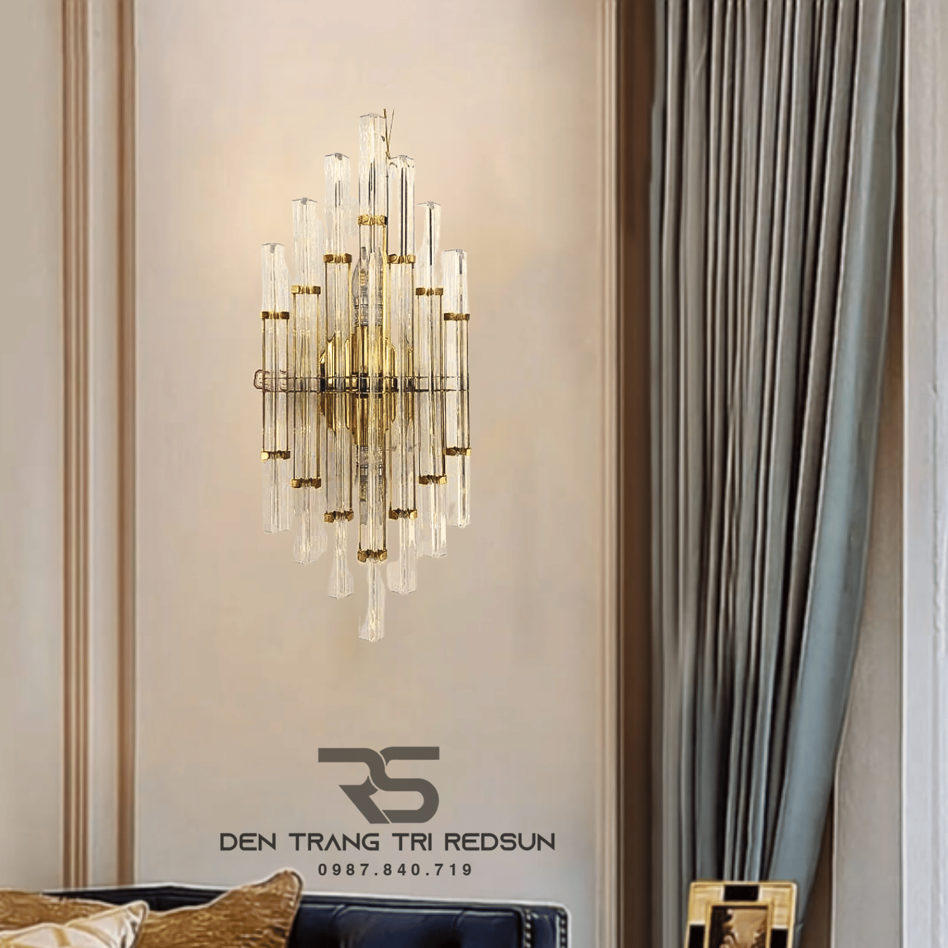 Đèn Tường Pha Lê Trang Trí Phòng Khách, Phòng Ngủ, Phòng Ăn Hiện Đại DT-C6623