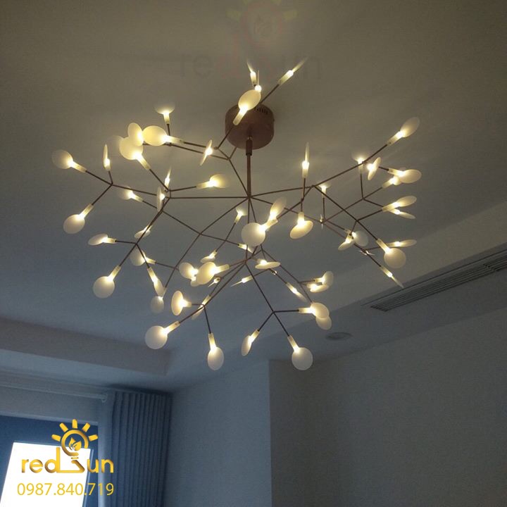 Chùm Hera dáng tròn 63 lá nhựa DC-L008