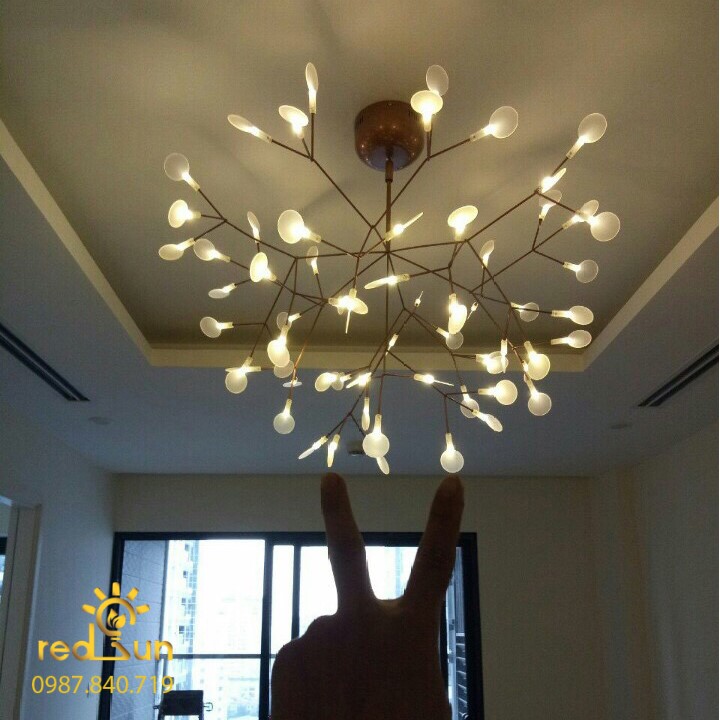 Chùm Hera dáng tròn 63 lá nhựa DC-L008