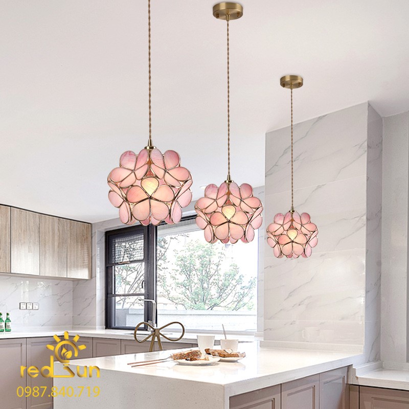 Chao đèn thả hiện đại hoa chùm CDT-L002