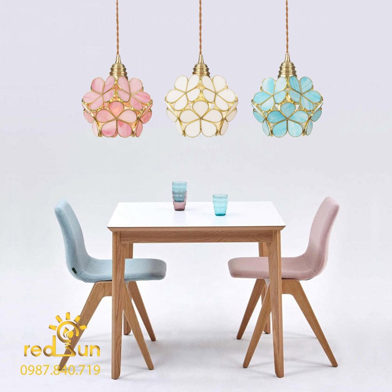 Chao đèn thả hiện đại hoa chùm CDT-L002