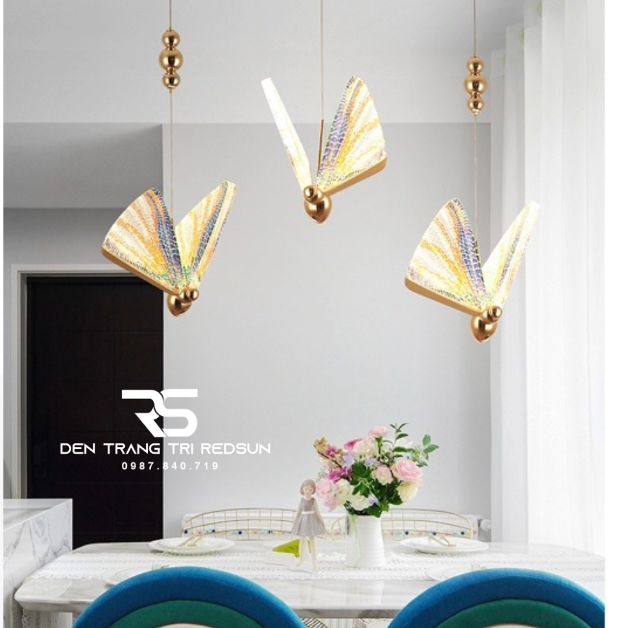 Đèn Thả Trần Hiện Đại Lắp Phòng Khách, Phòng Ngủ, Thông Tầng Cầu Thang Phiên Bản Cầu Vồng Sắc Màu HTK038