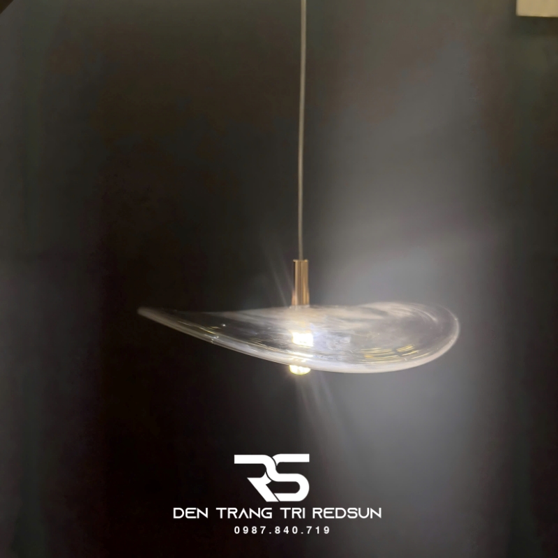 Đèn Thả Trần Hiện Đại Lắp Thông Tầng Cầu Thang, Phòng Khách, Khách Sạn, Quán Cà Phê Chất Liệu Thủy Tinh HTK081