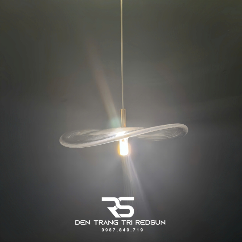 Đèn Thả Trần Hiện Đại Lắp Thông Tầng Cầu Thang, Phòng Khách, Khách Sạn, Quán Cà Phê Chất Liệu Thủy Tinh HTK081