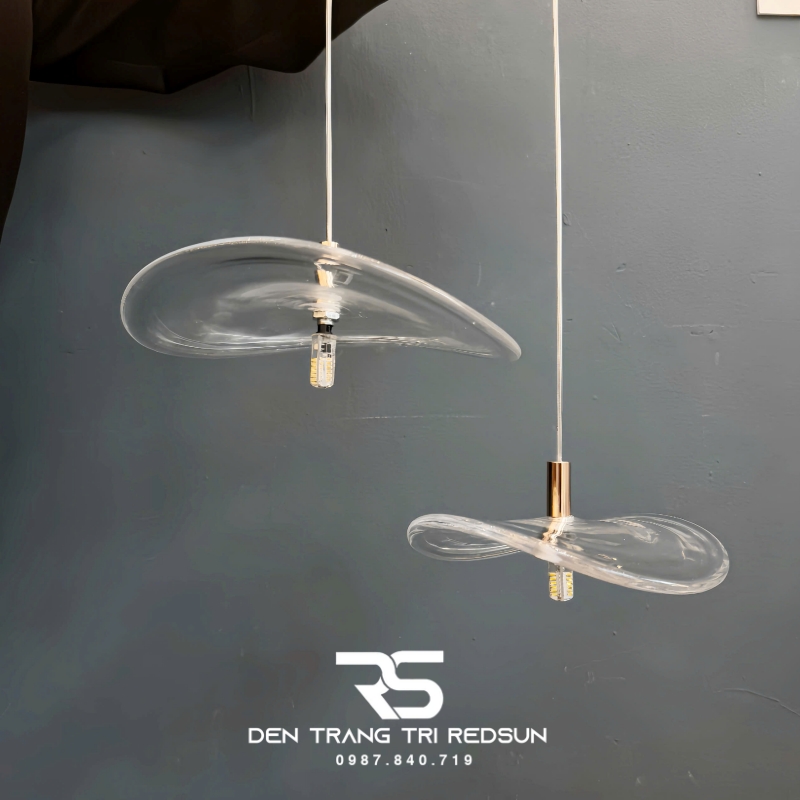 Đèn Thả Trần Hiện Đại Lắp Thông Tầng Cầu Thang, Phòng Khách, Khách Sạn, Quán Cà Phê Chất Liệu Thủy Tinh HTK081