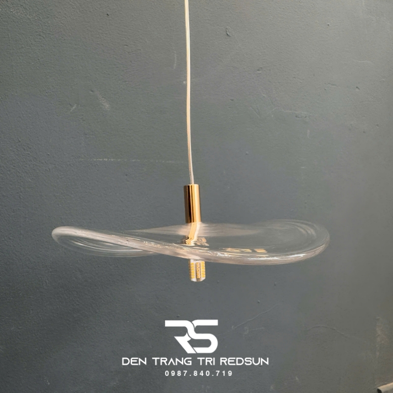 Đèn Thả Trần Hiện Đại Lắp Thông Tầng Cầu Thang, Phòng Khách, Khách Sạn, Quán Cà Phê Chất Liệu Thủy Tinh HTK081