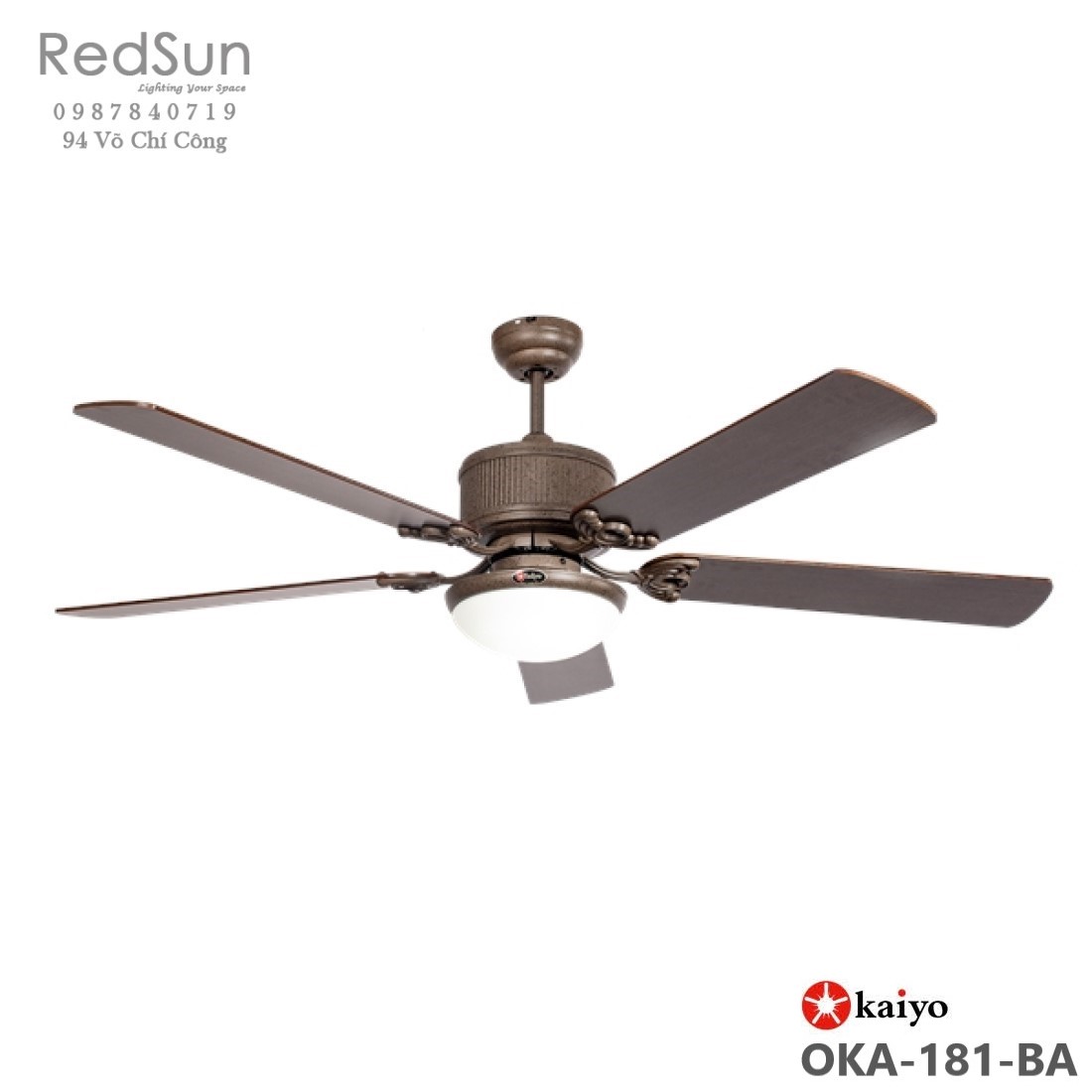 Quạt trần đèn KaiyoKukan OKA-181BA