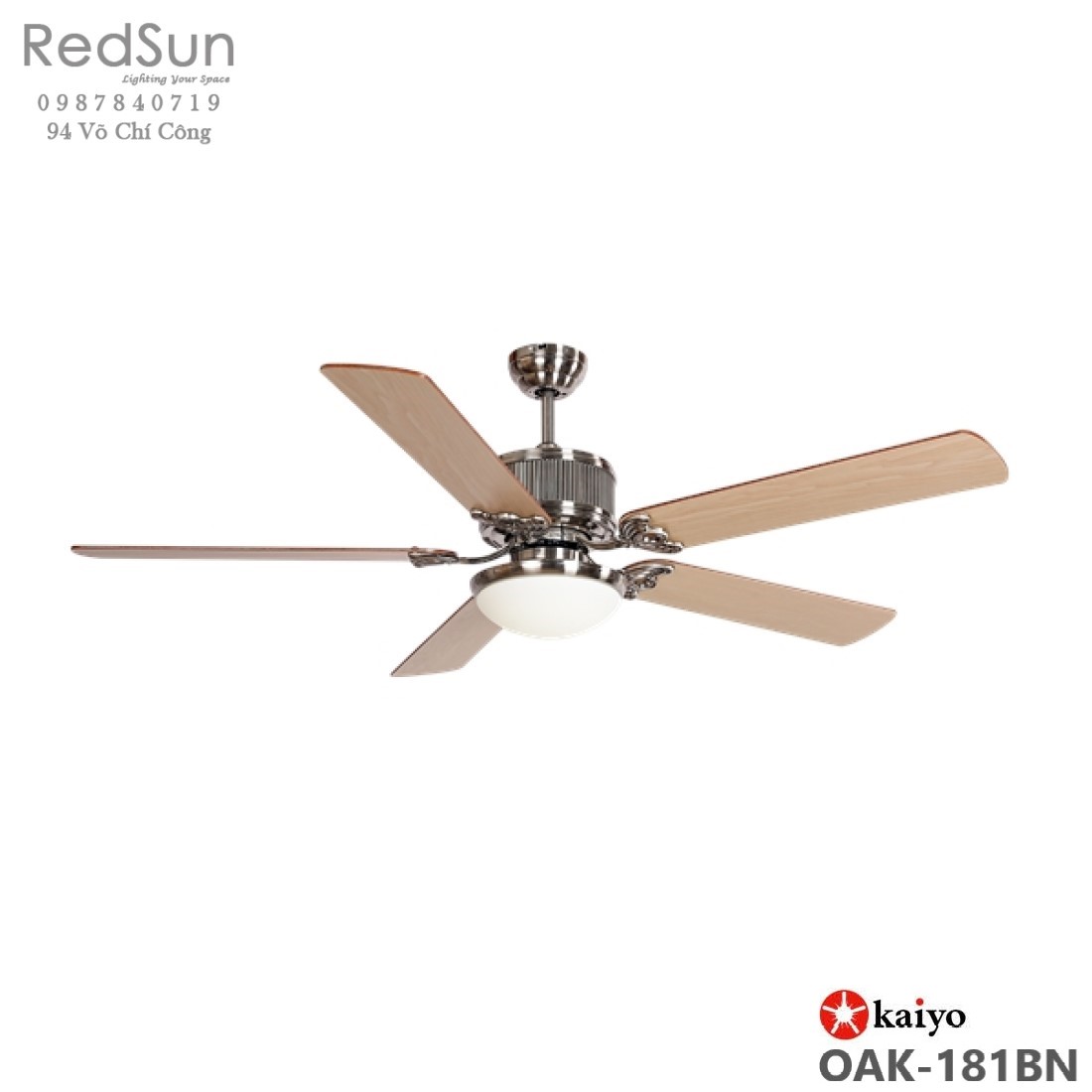 Quạt trần đèn KaiyoKukan OKA-181BN