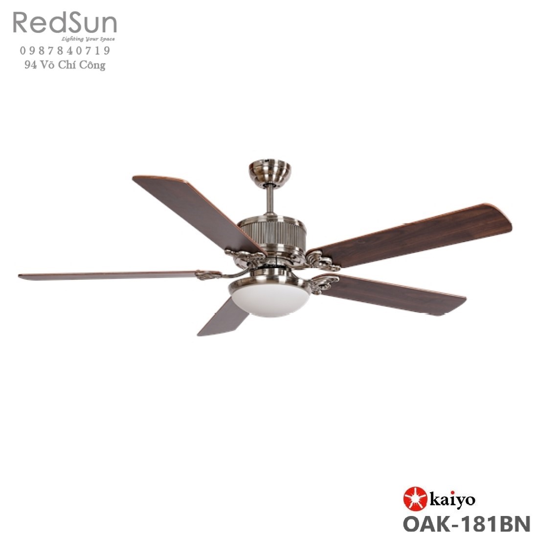 Quạt trần đèn KaiyoKukan OKA-181BN