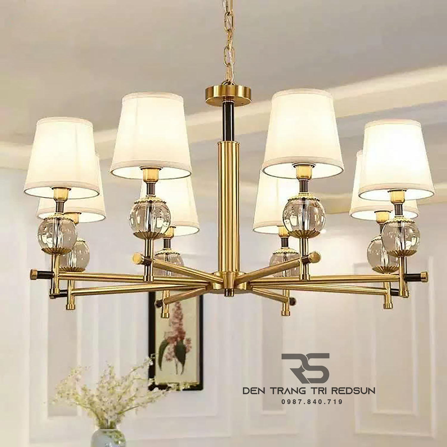 Đèn Chùm Phòng Khách Hiện Đại Phong Cách Indochine IDC-C253