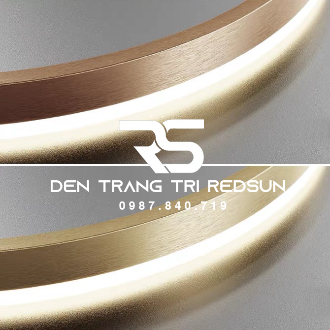 Đèn Thả Phòng Khách Hiện Đại Bắc Âu 4 Vòng Hợp Kim G5-2468