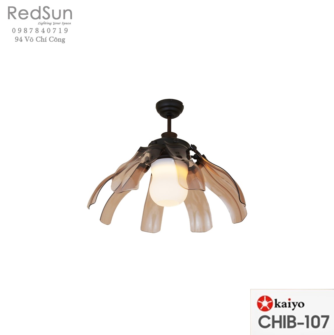 Quạt trần đèn KaiyoKukan CHIB-107