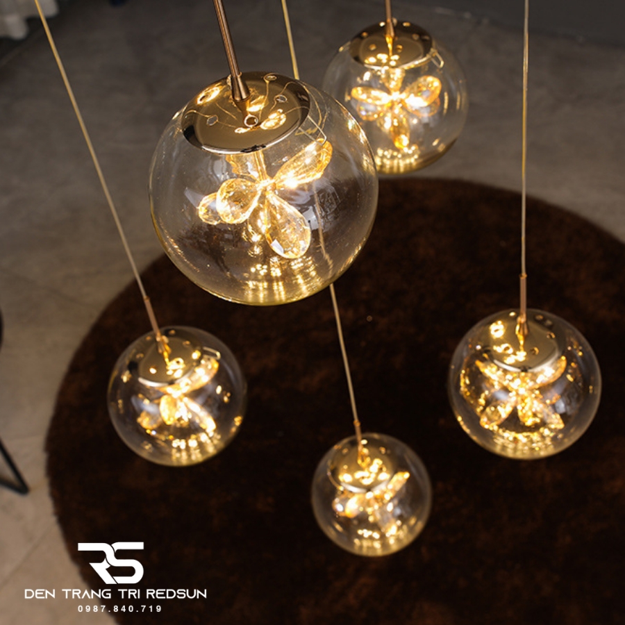 Đèn Thả Trần Hiện Đại Lắp Phòng Khách, Phòng Ngủ, Thông Tầng Cầu Thang HTK056