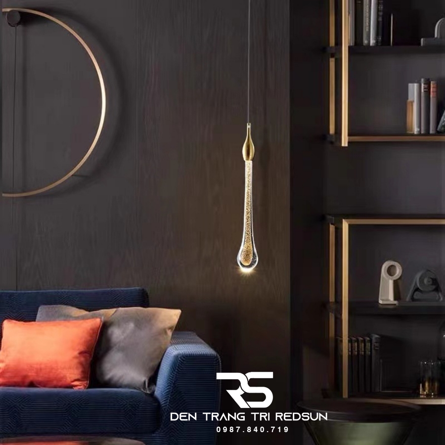 Đèn Thả Trần Lắp Phòng Khách, Phòng Ngủ, Bàn Ăn, Thông Tầng Cầu Thang Hiện Đại Chất Liệu Pha Lê HTK066