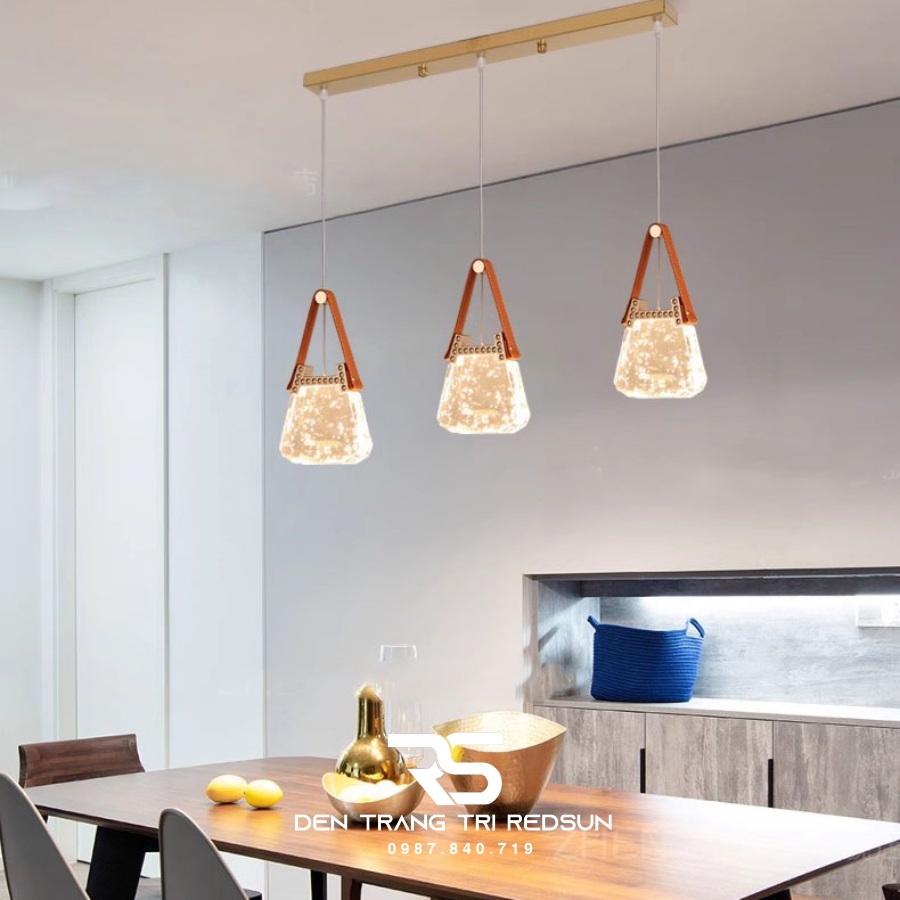 Đèn Thả Trần Lắp Phòng Khách, Phòng Ngủ, Bàn Ăn, Thông Tầng Cầu Thang Hiện Đại Chất Liệu Pha Lê HTK071