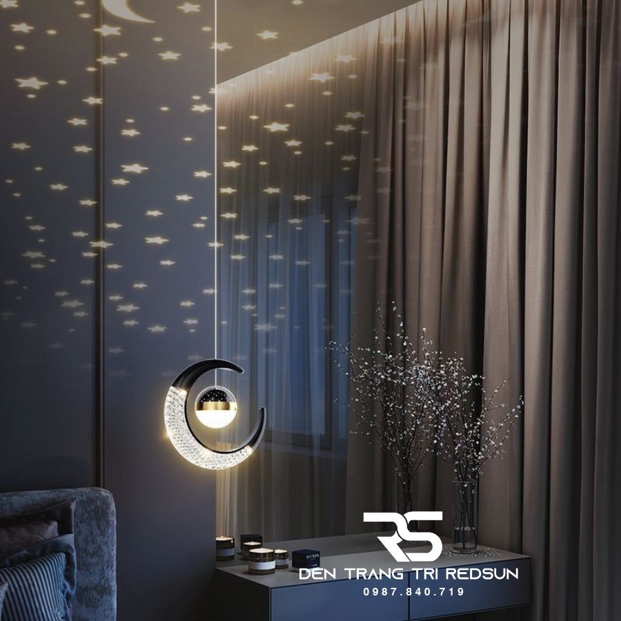 Đèn Thả Trần Lắp Phòng Khách, Phòng Ngủ, Bàn Ăn Hiện Đại Chất Liệu Mica HTK073