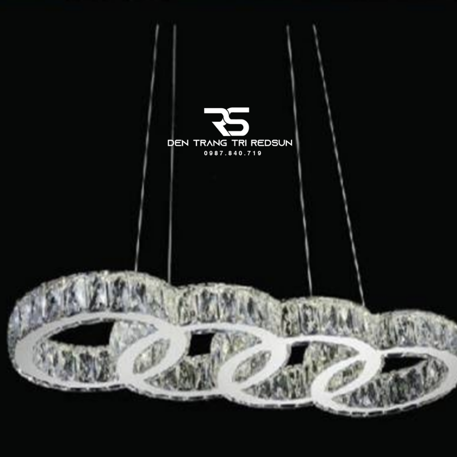 Đèn Thả Pha Lê Bàn Ăn, Bàn Đảo Hiện Đại TPL063