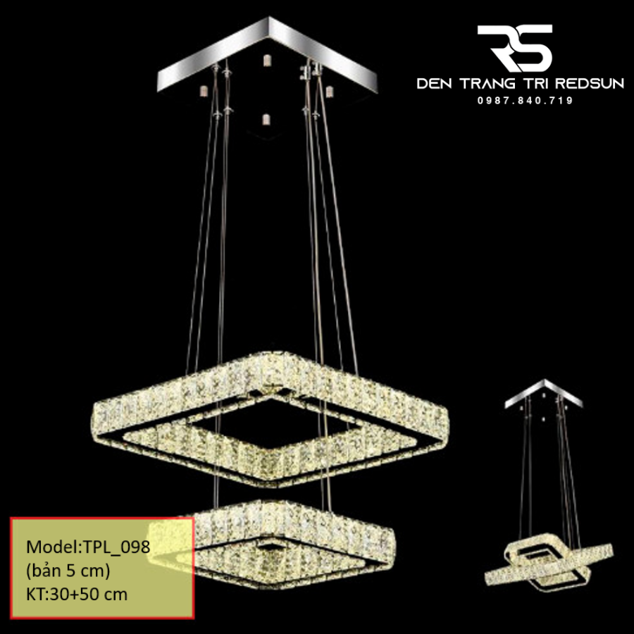 Đèn Thả Pha Lê Phòng Khách, Phòng Ngủ, Bàn Ăn Hiện Đại TPL098