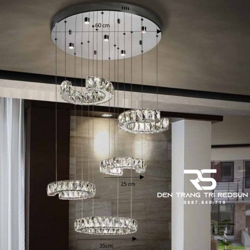 Đèn Thả Pha Lê Phòng Khách, Phòng Ngủ, Bàn Ăn Hiện Đại TPL099